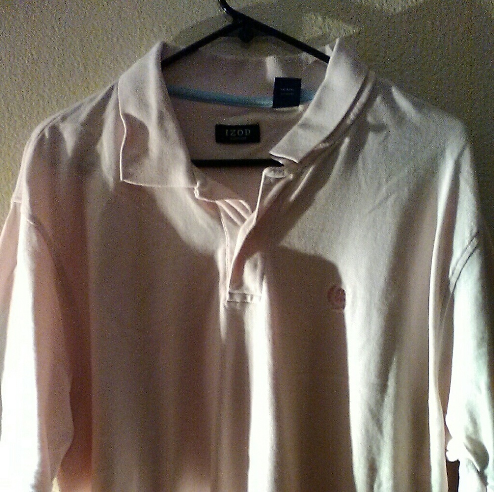 Salmon polo shirt